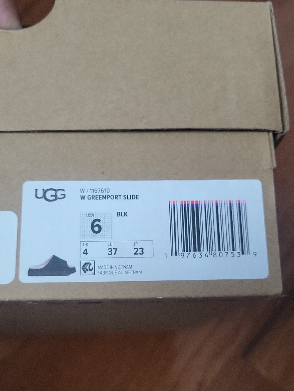 UGG Black Shearling-Lined Slide Mule - Picture 2 of 3